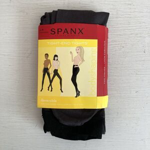 Spanx Tight-End Tights Reversible Bodyshaping Tights - Size B - Black / Charcoal